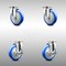 Service Caster 5 Inch 316SS Blue Polyurethane Wheel Swivel Top Plate Caster Brakes SCC, 2PK SCC-SS31620S514-PPUB-BLUE-2-TLB-2 - alternate 1
